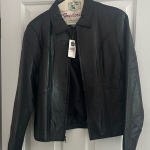 GAP Black Leather Jacket
